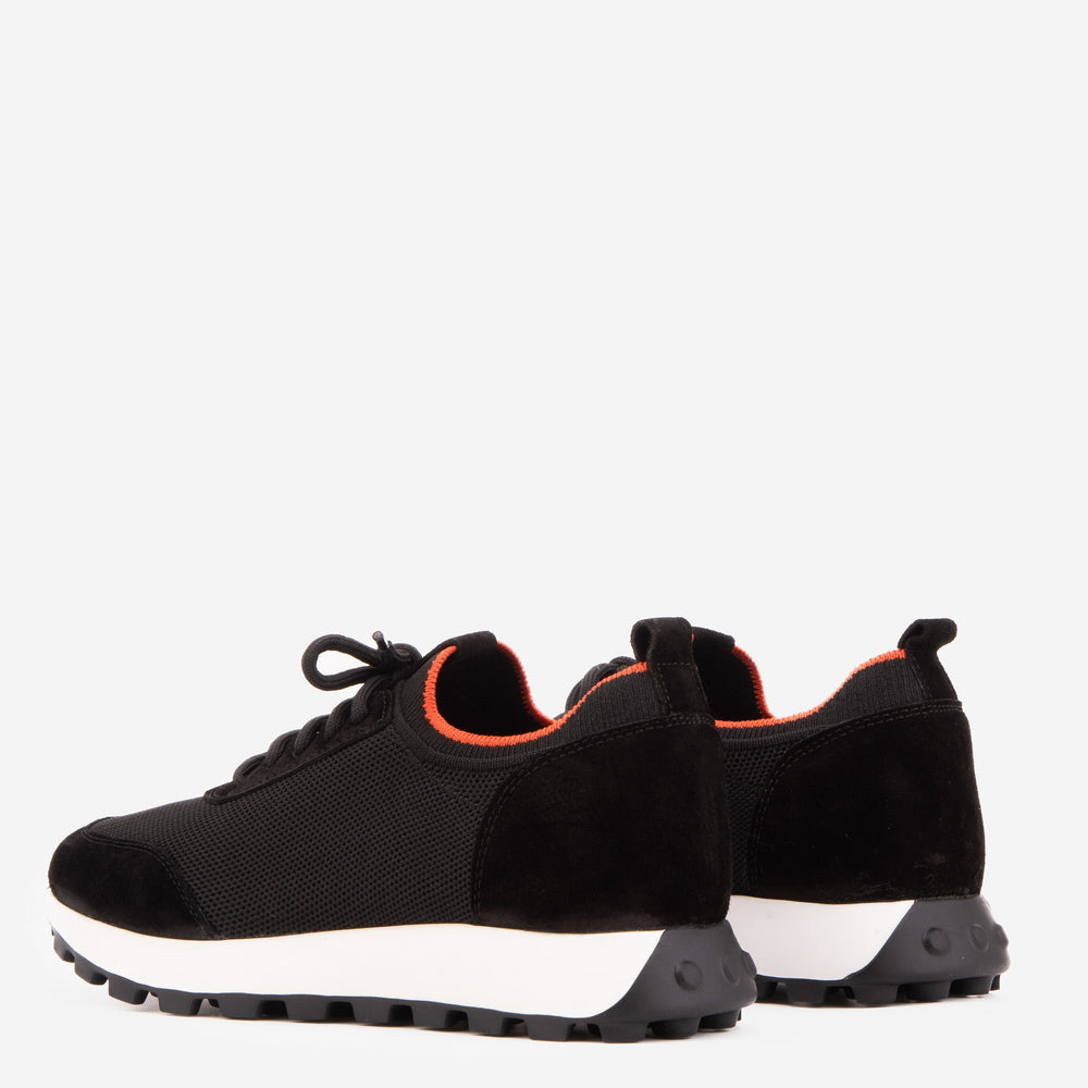 The Berlin Black Suede Leather Sneaker