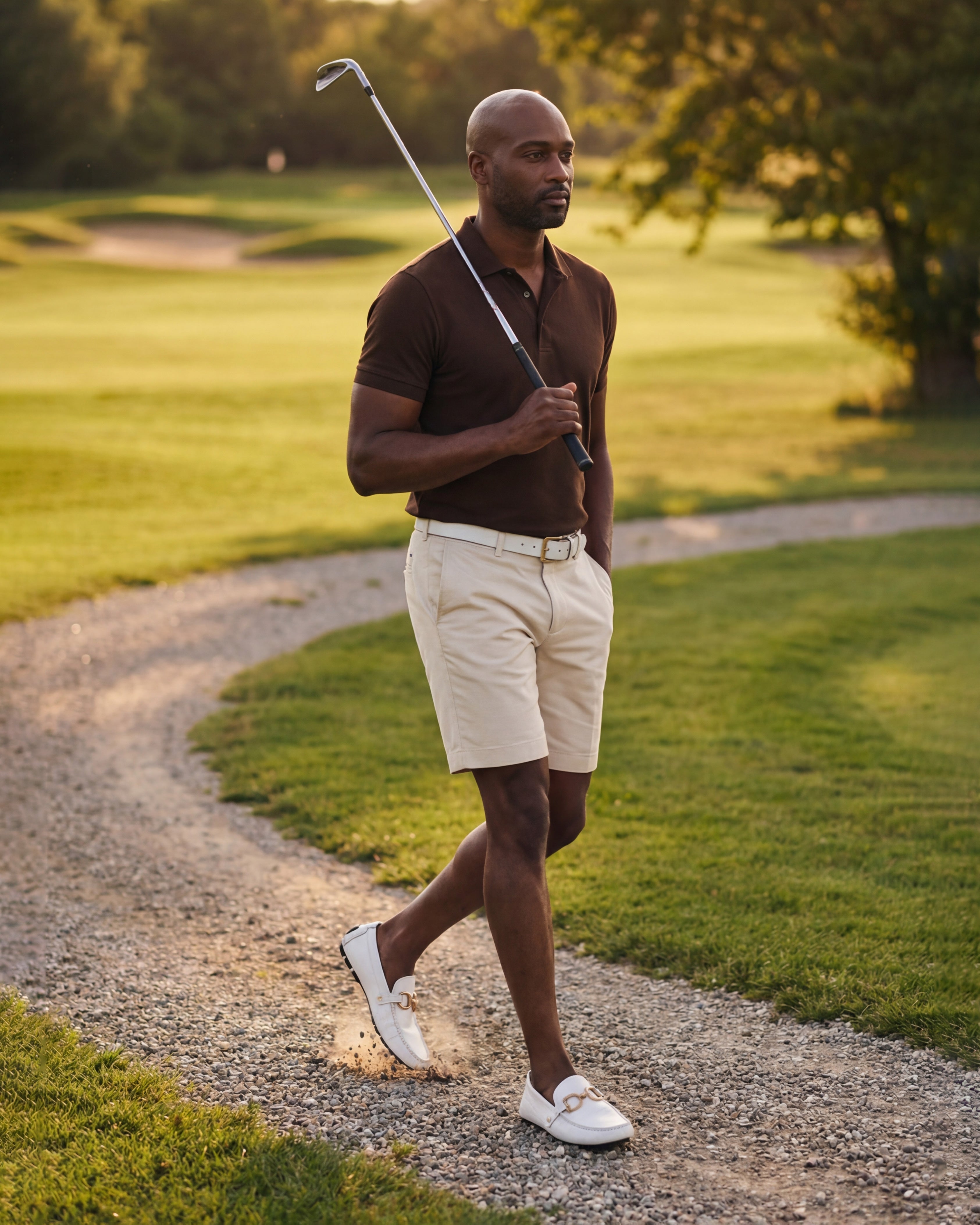The Pisa White Leather Bit Drive Loafer Shoe