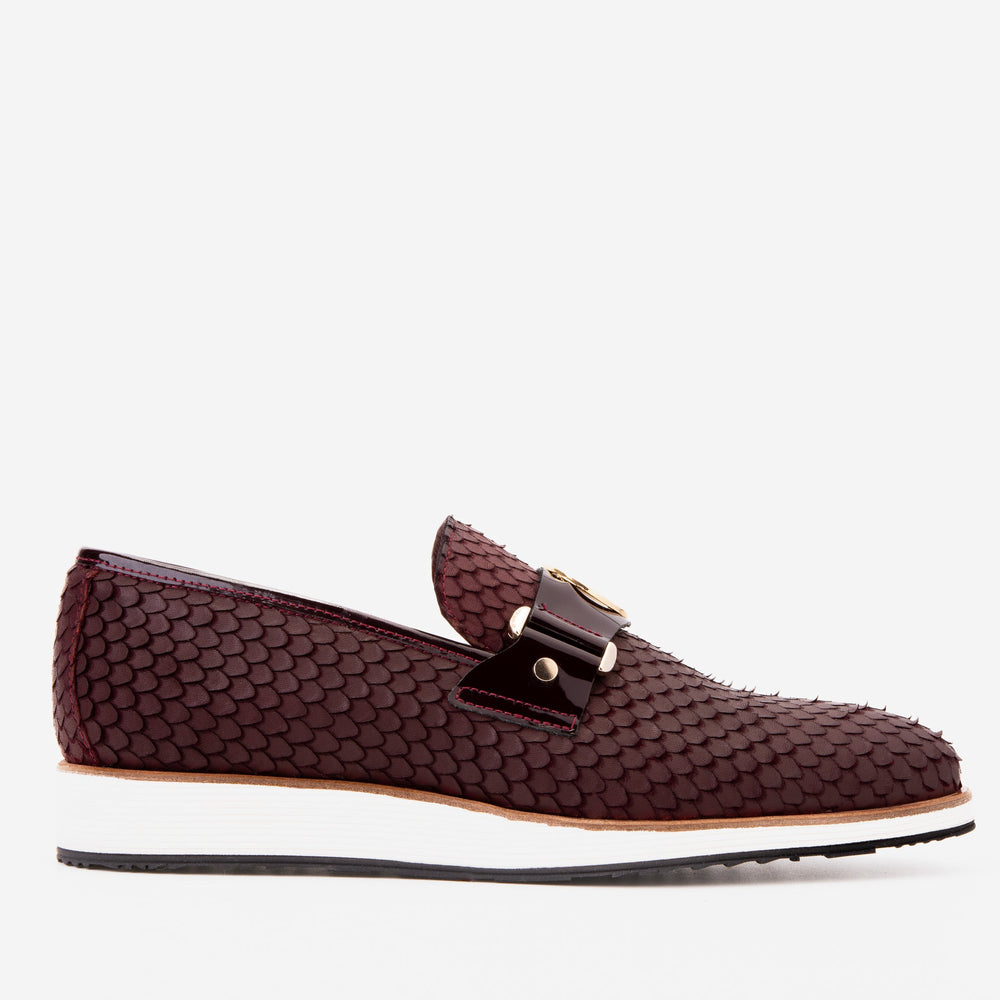 The Legacy Burgundy Leather Casual Loafer Shoe
