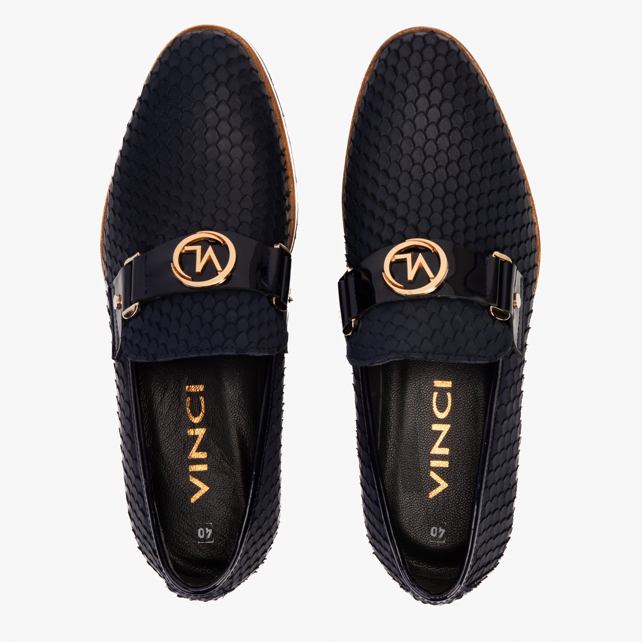 The Legacy Navy Blue Leather Casual Loafer Shoe
