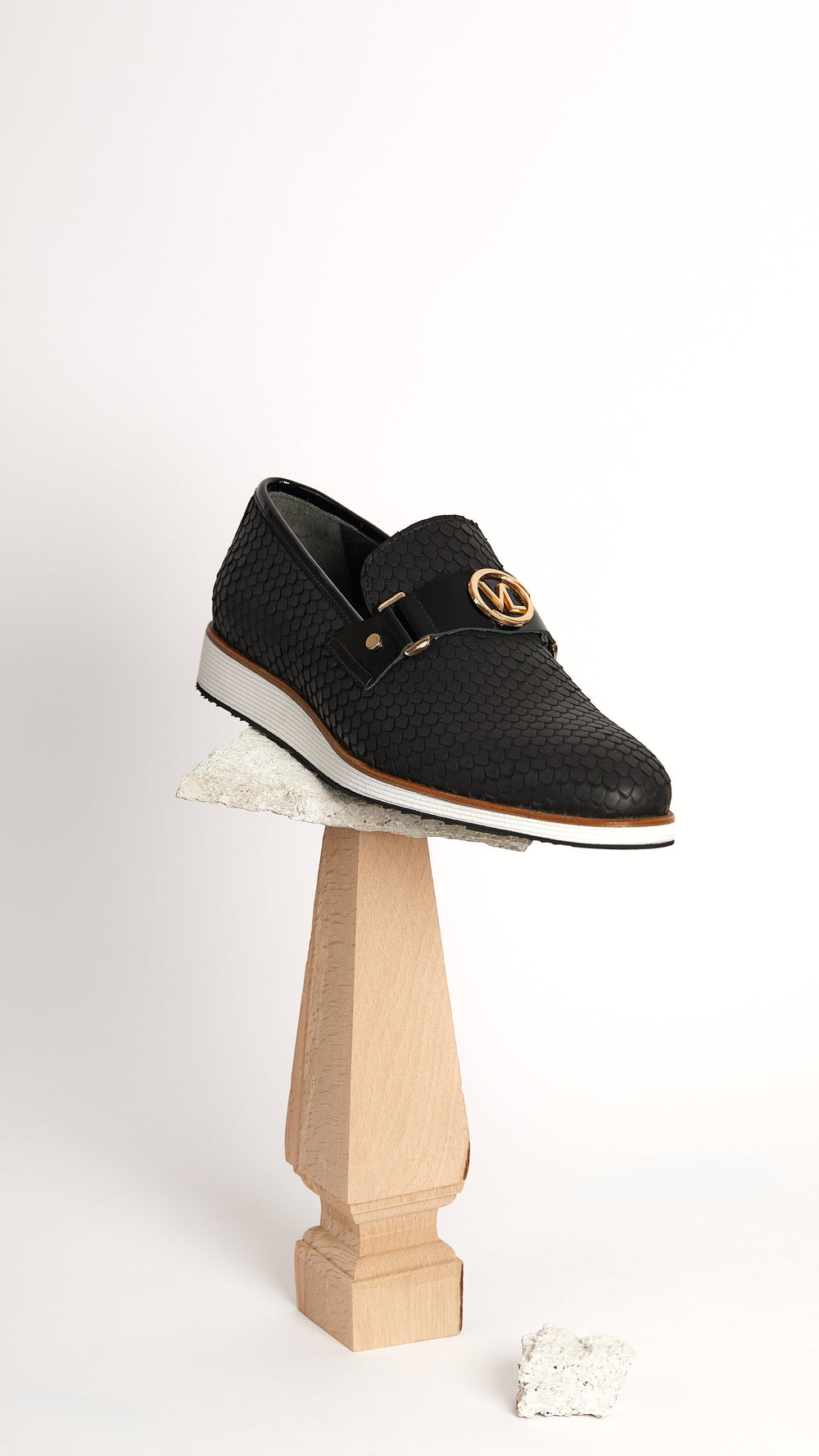 The Legacy Black Leather Casual Loafer Shoe