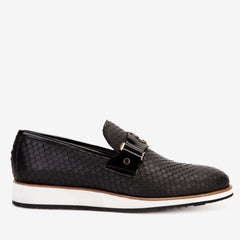 The Legacy Black Leather Casual Loafer Shoe