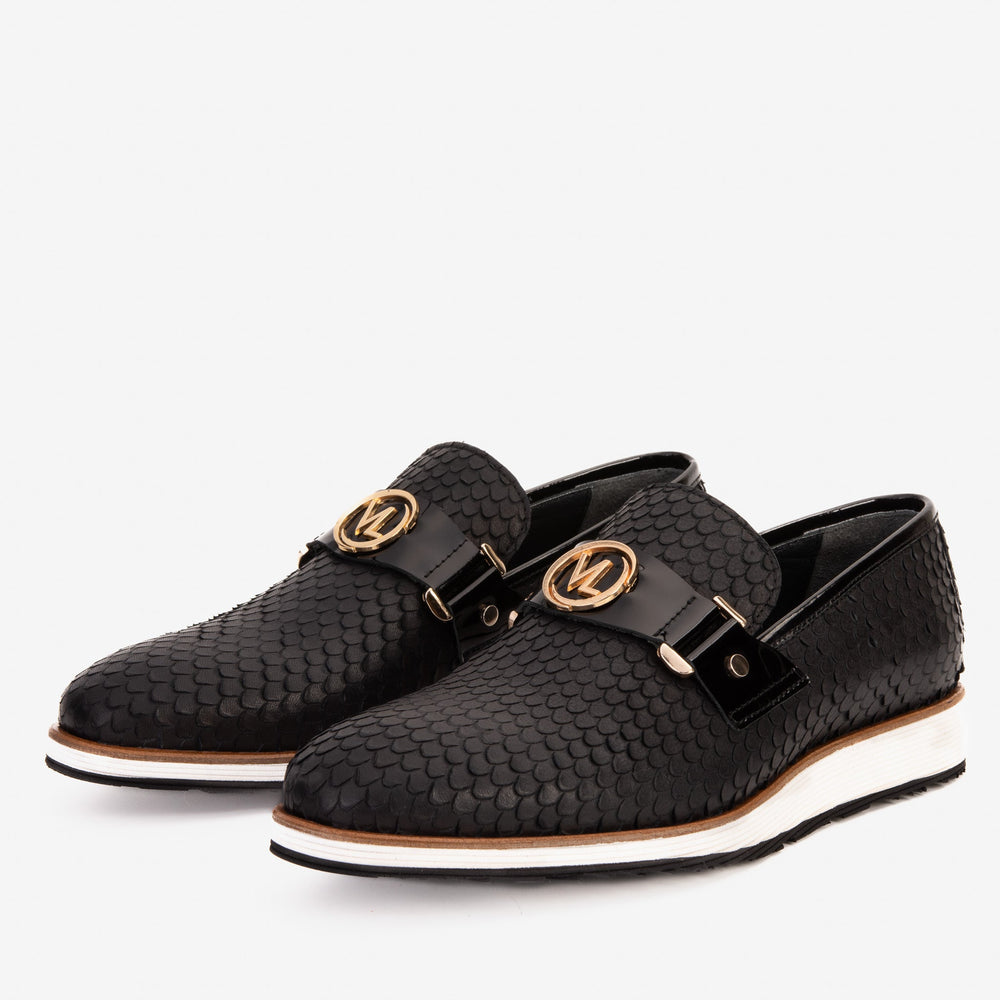 The Legacy Black Leather Casual Loafer Shoe