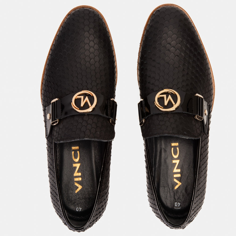 The Legacy Black Leather Casual Loafer Shoe