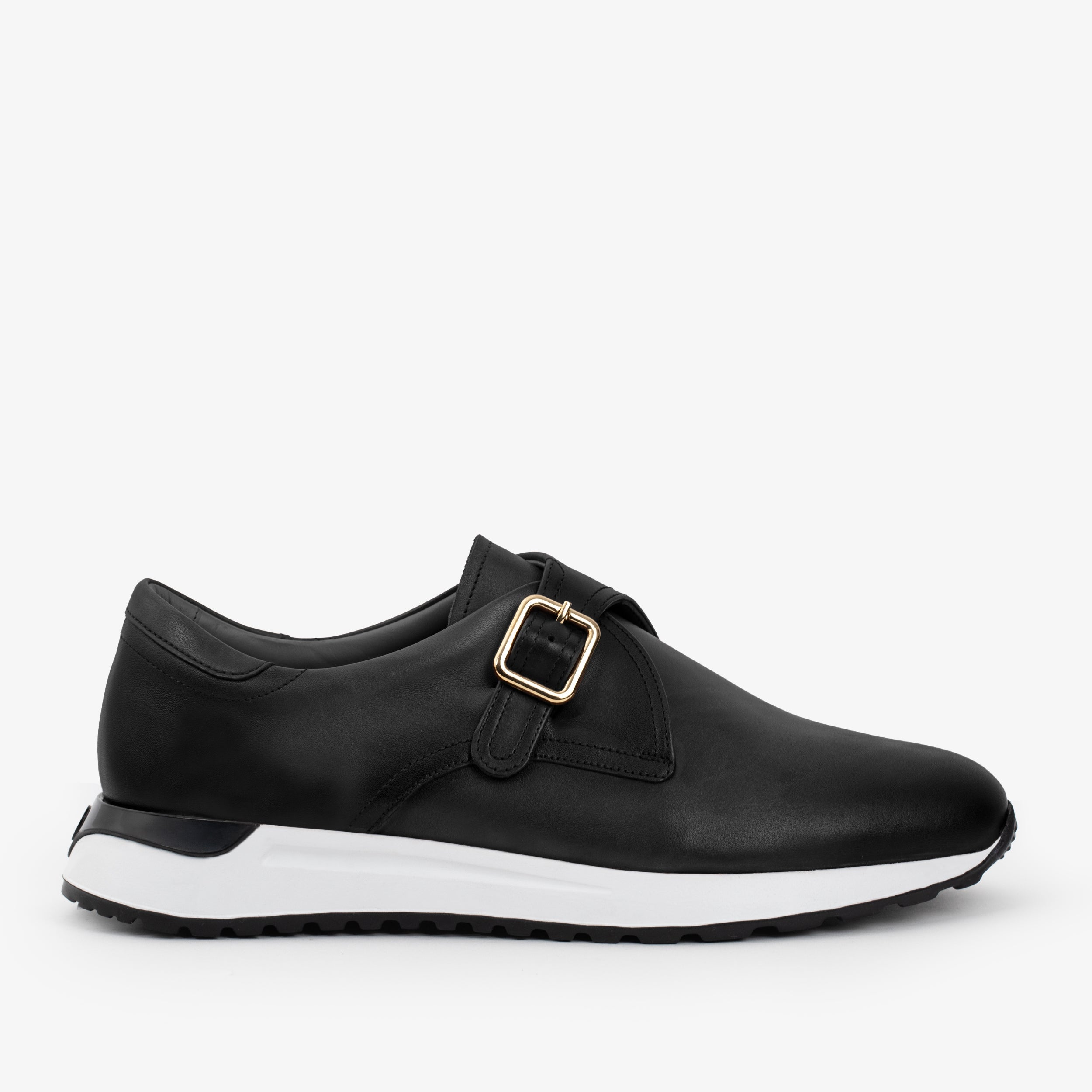 The Torino Black Leather Sneaker