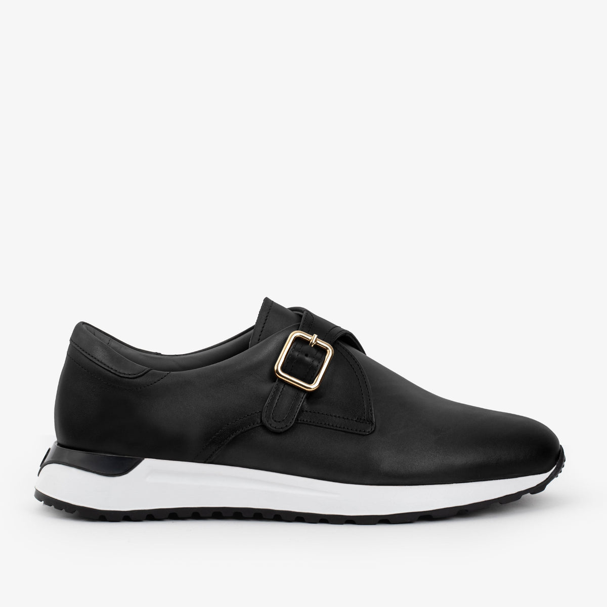 The Torino Black Leather Sneaker