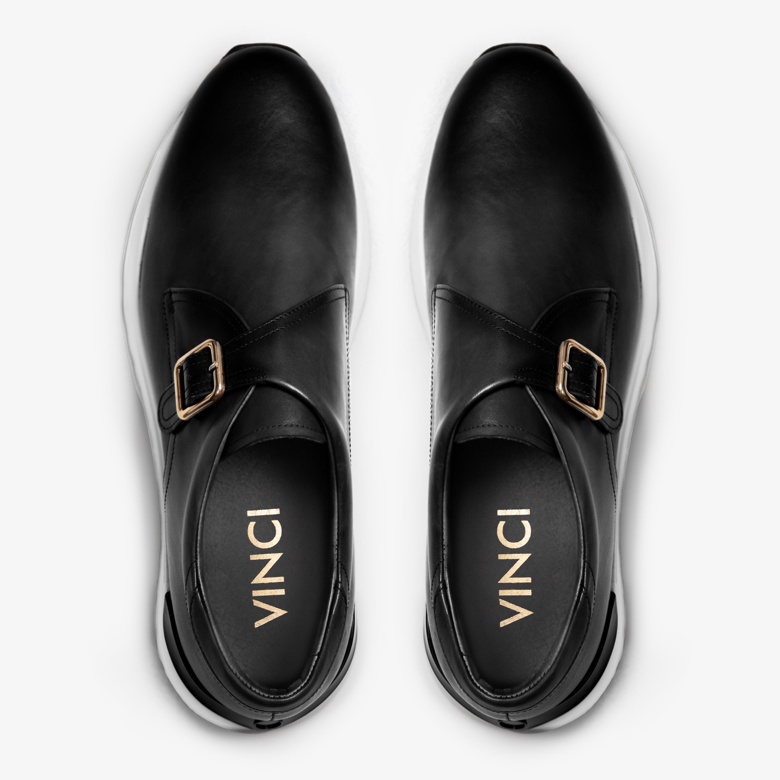 The Torino Black Leather Sneaker