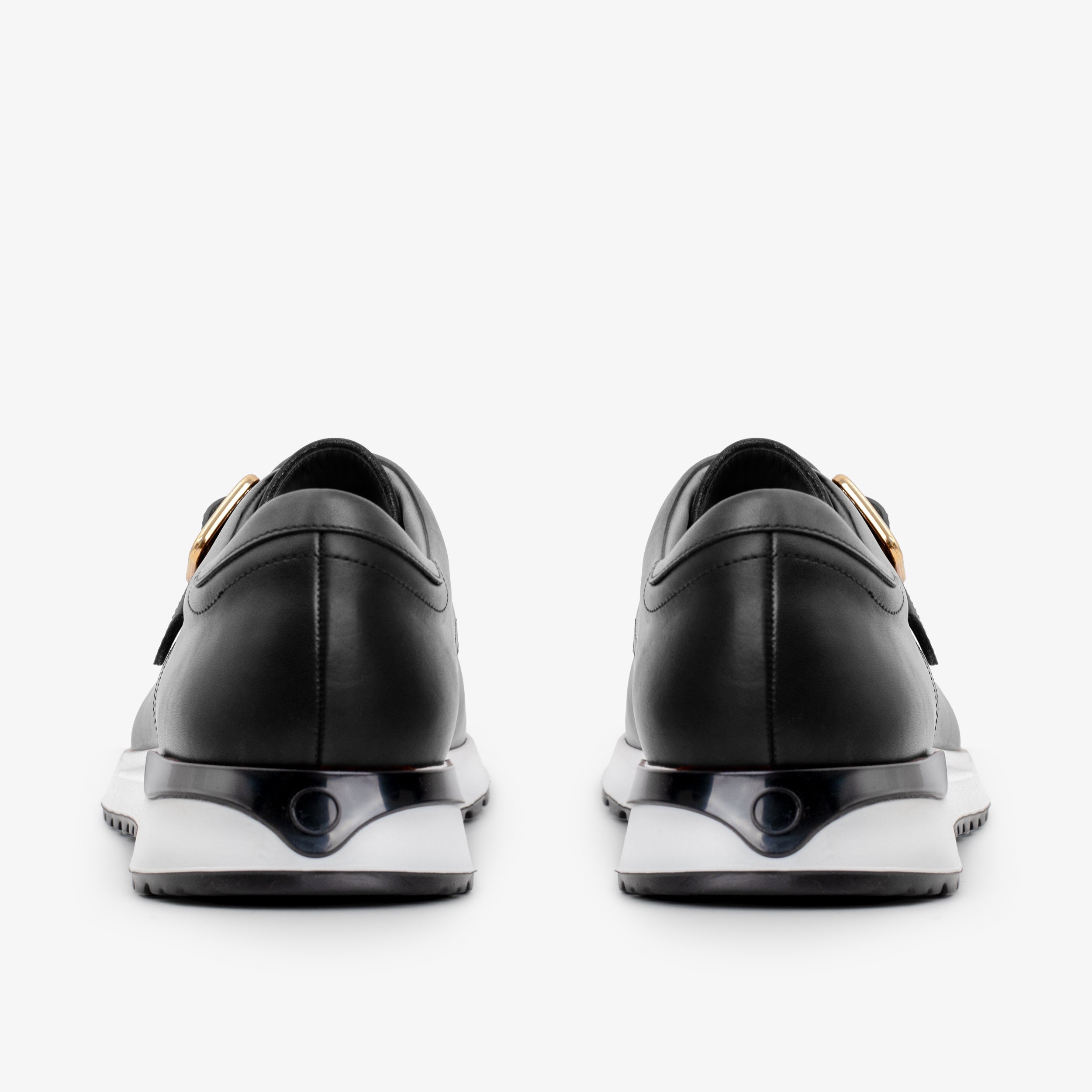 The Torino Black Leather Sneaker