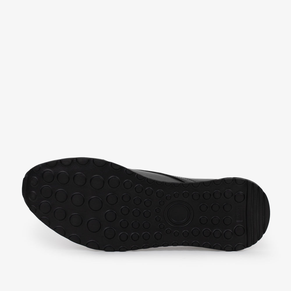 The Torino Black Leather Sneaker