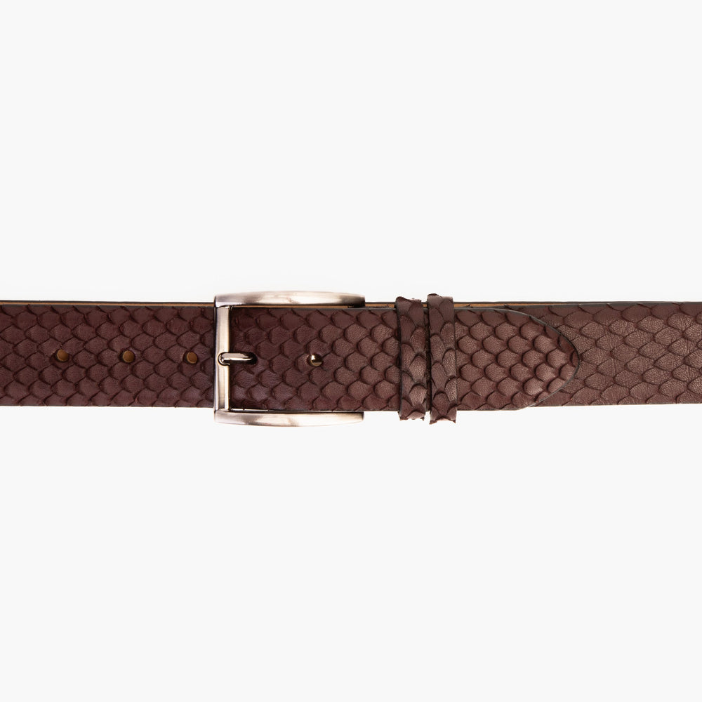 The Majesty Burgundy Leather Belt
