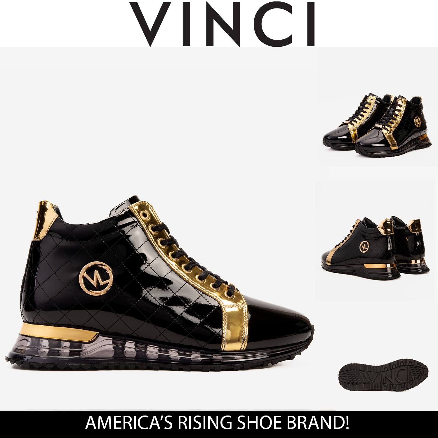 The Prestige Black Gold  Limited Edition  High-Top Sneaker