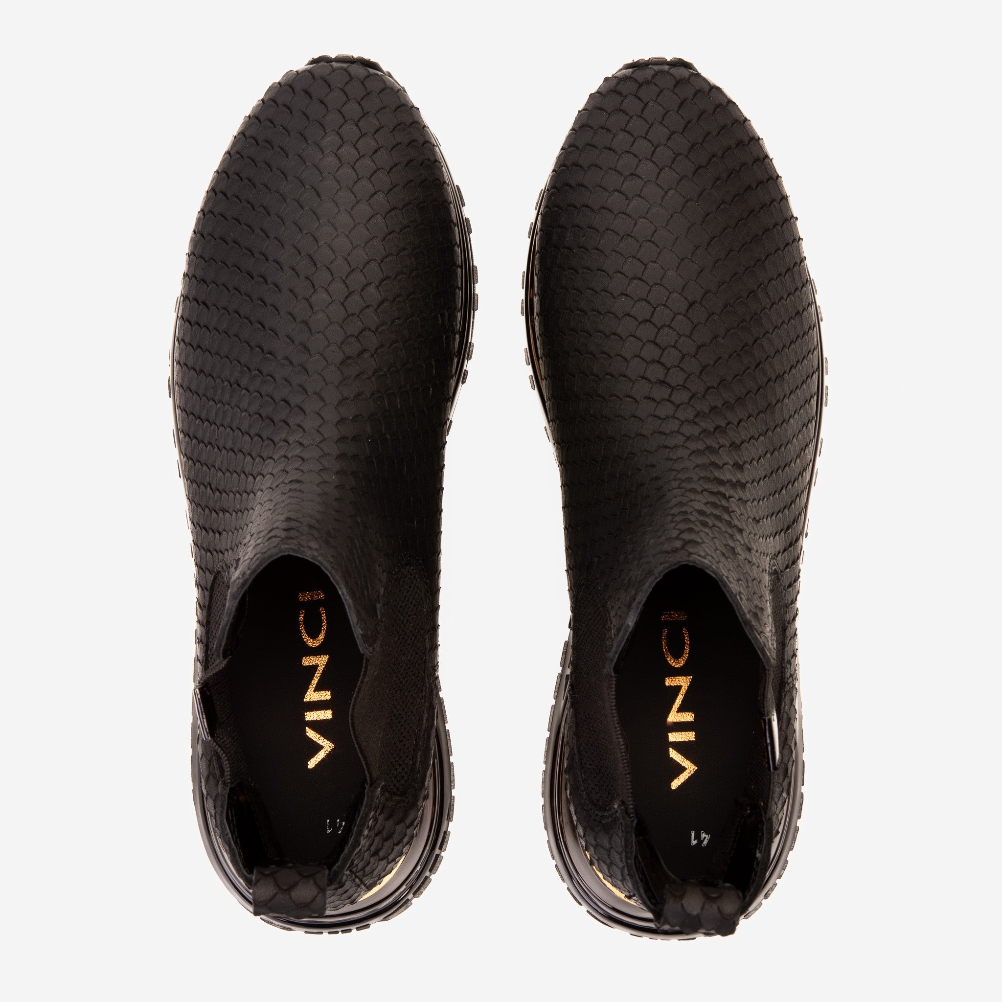 The Panther Black Leather Chelsea Boot