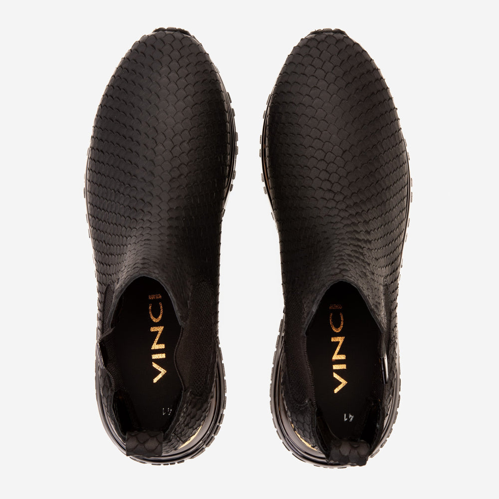 The Panther Black Leather Chelsea Boot