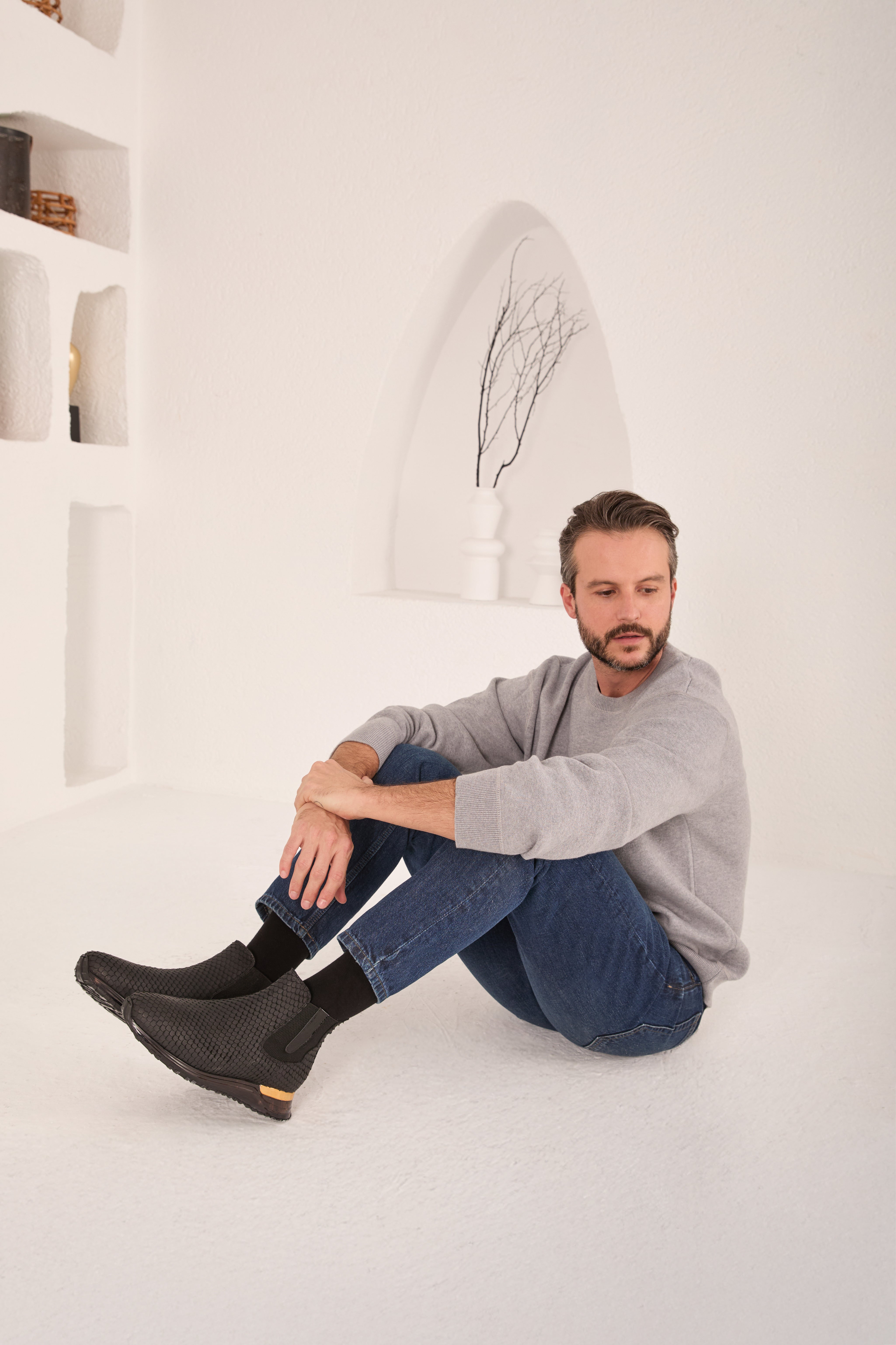 The Panther Black Leather Chelsea Boot