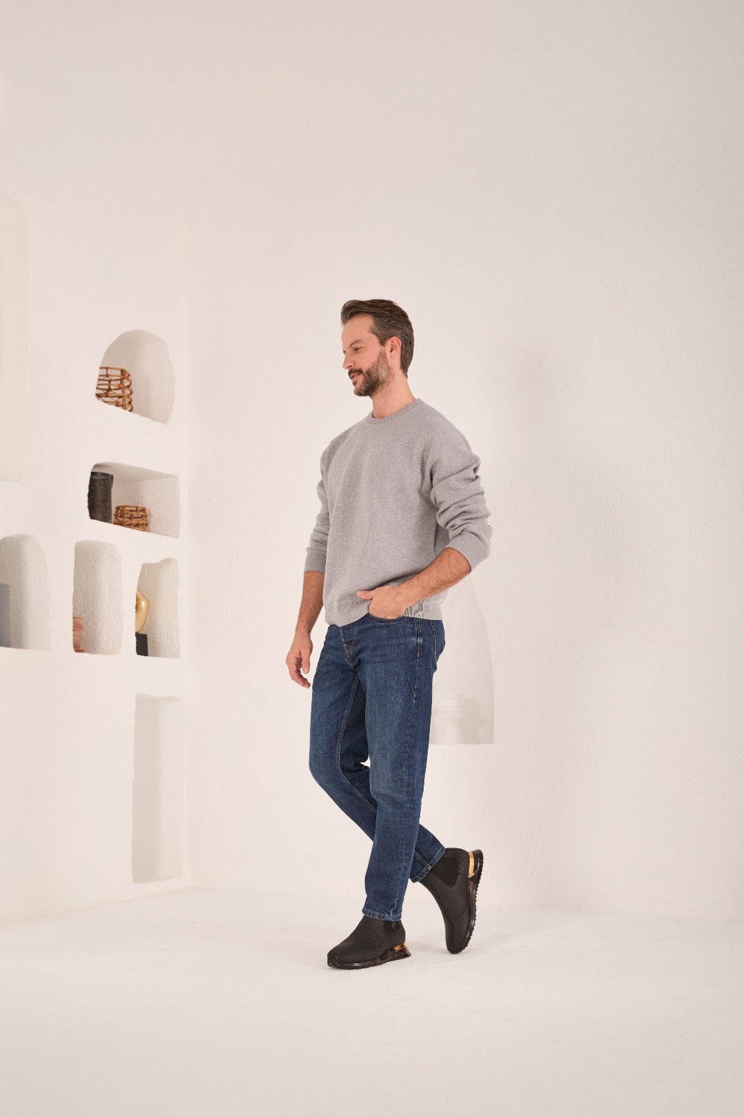 The Panther Black Leather Chelsea Boot
