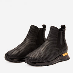 The Panther Black Leather Chelsea Boot