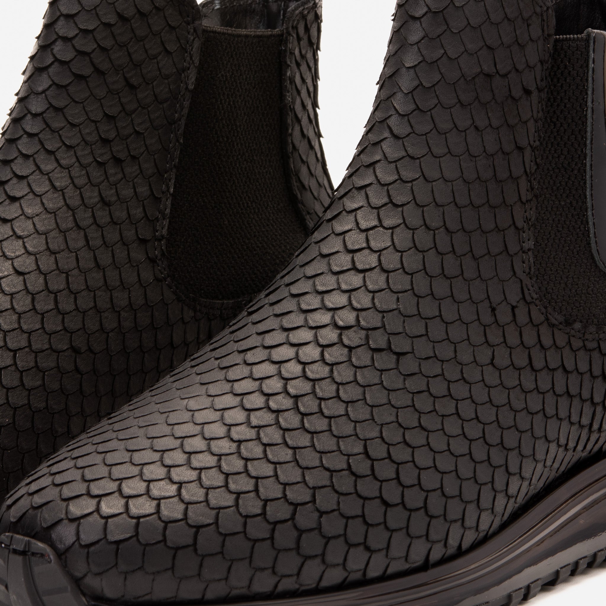 The Panther Black Leather Chelsea Boot
