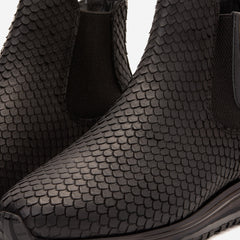 The Panther Black Leather Chelsea Boot