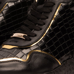 Bellagio Black Gold High-Top Sneaker