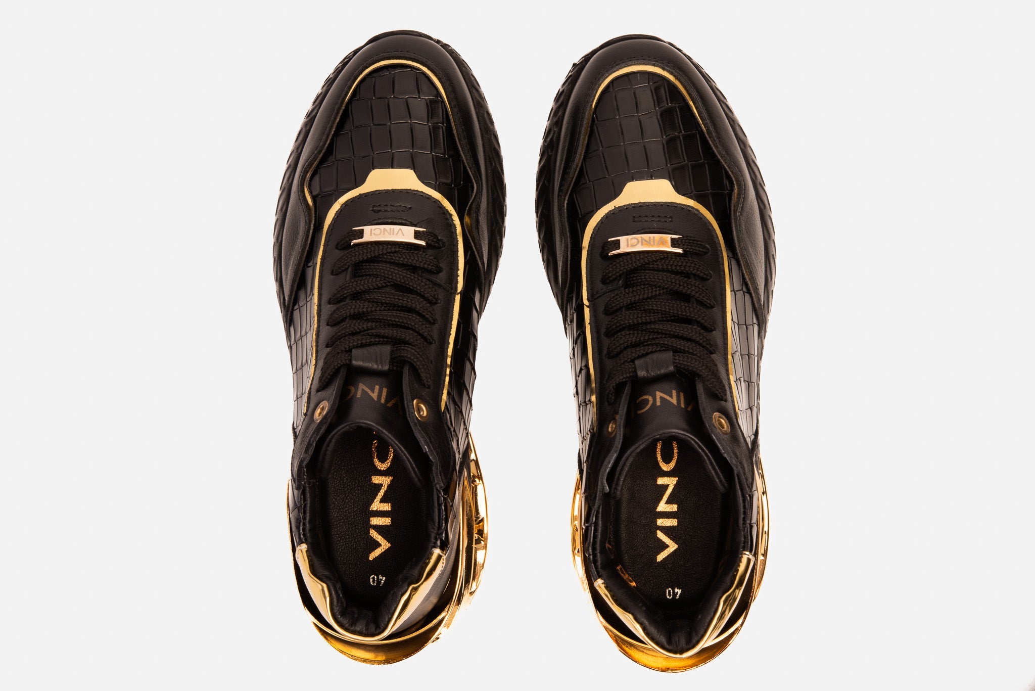 Bellagio Black Gold High-Top Sneaker