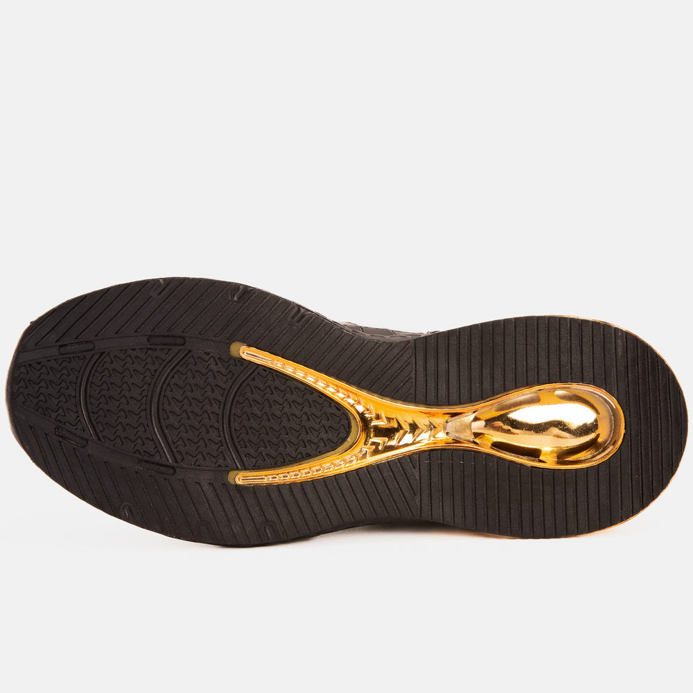 Bellagio Black Gold High-Top Sneaker