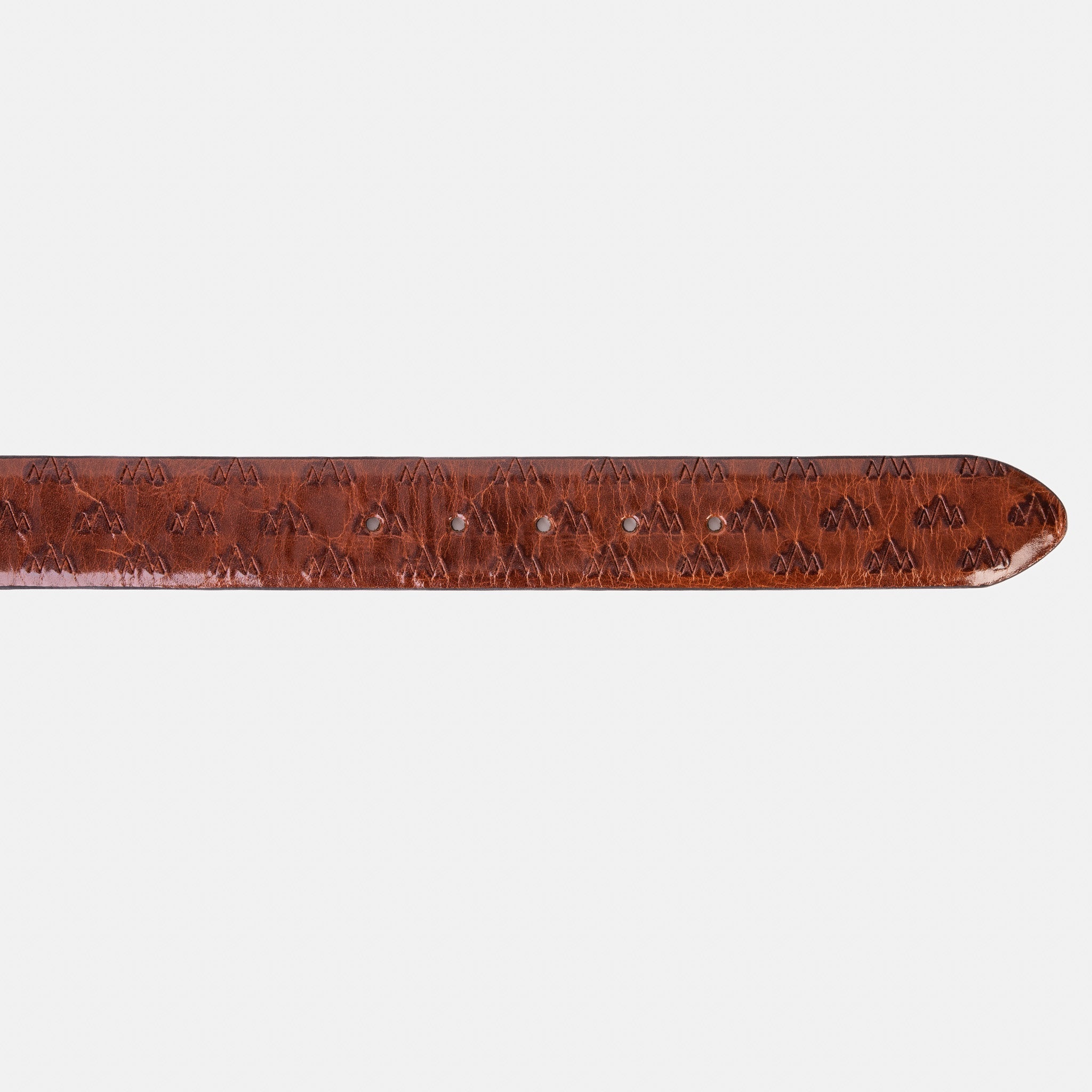 The Caesars Tan Navy Leather Belt