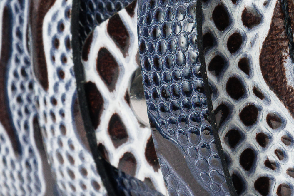 The Milano Black\/White Leather Belt Limited Edition