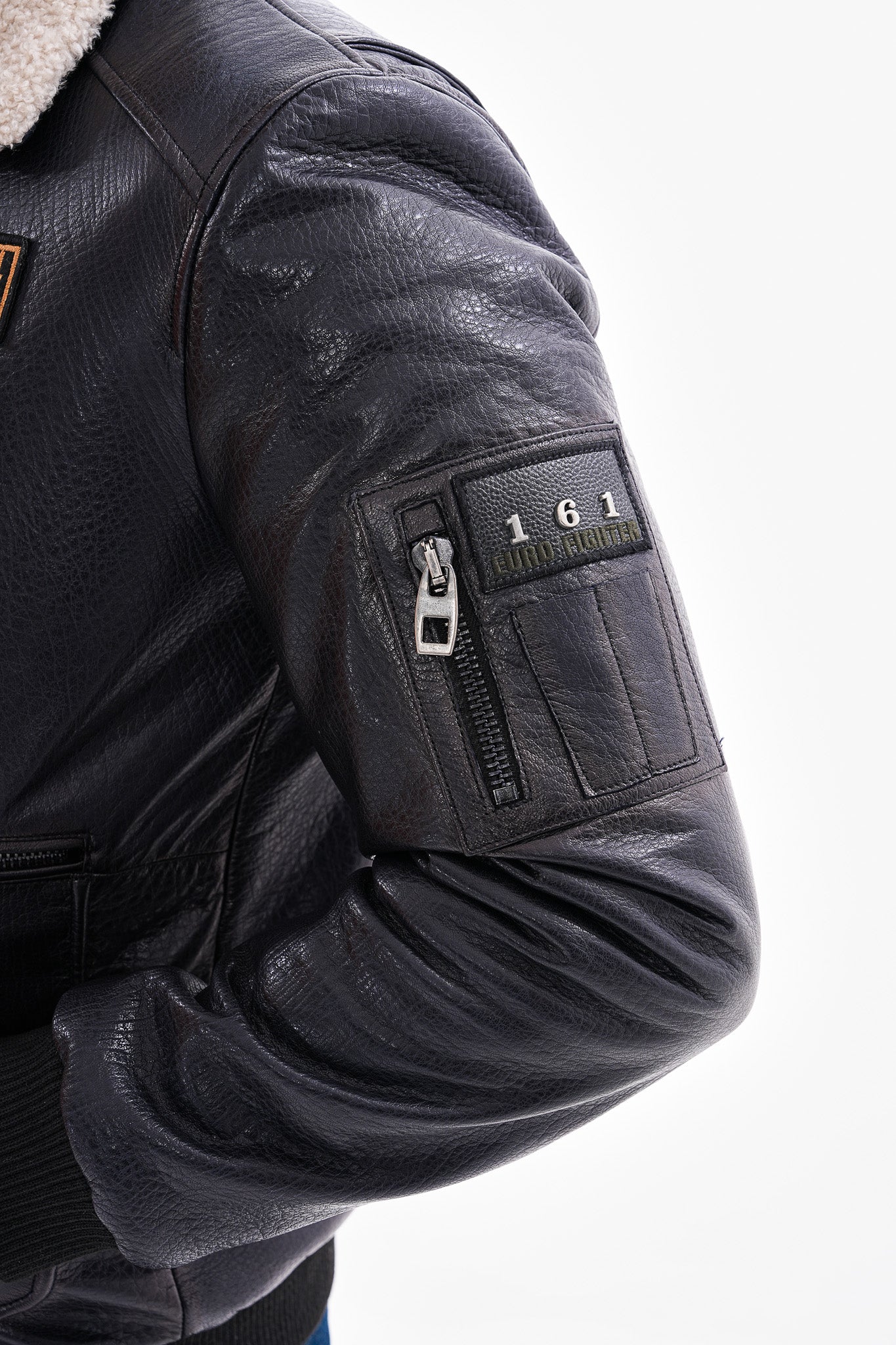 The Northway Navy Blue Lambskin Leather Jacket