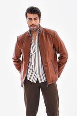 The Varden Tan Leather Jacket