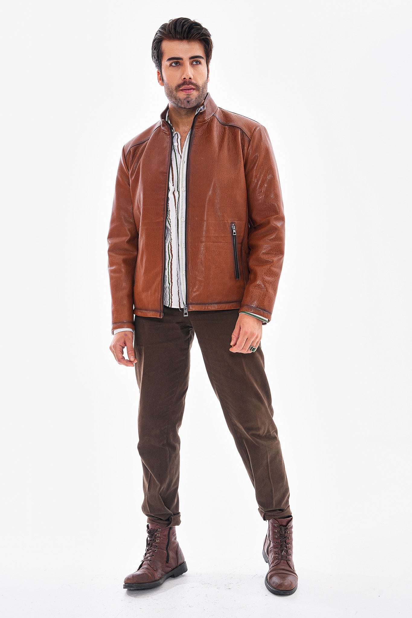 The Varden Tan Leather Jacket