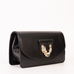 The Love Black Leather Handbag