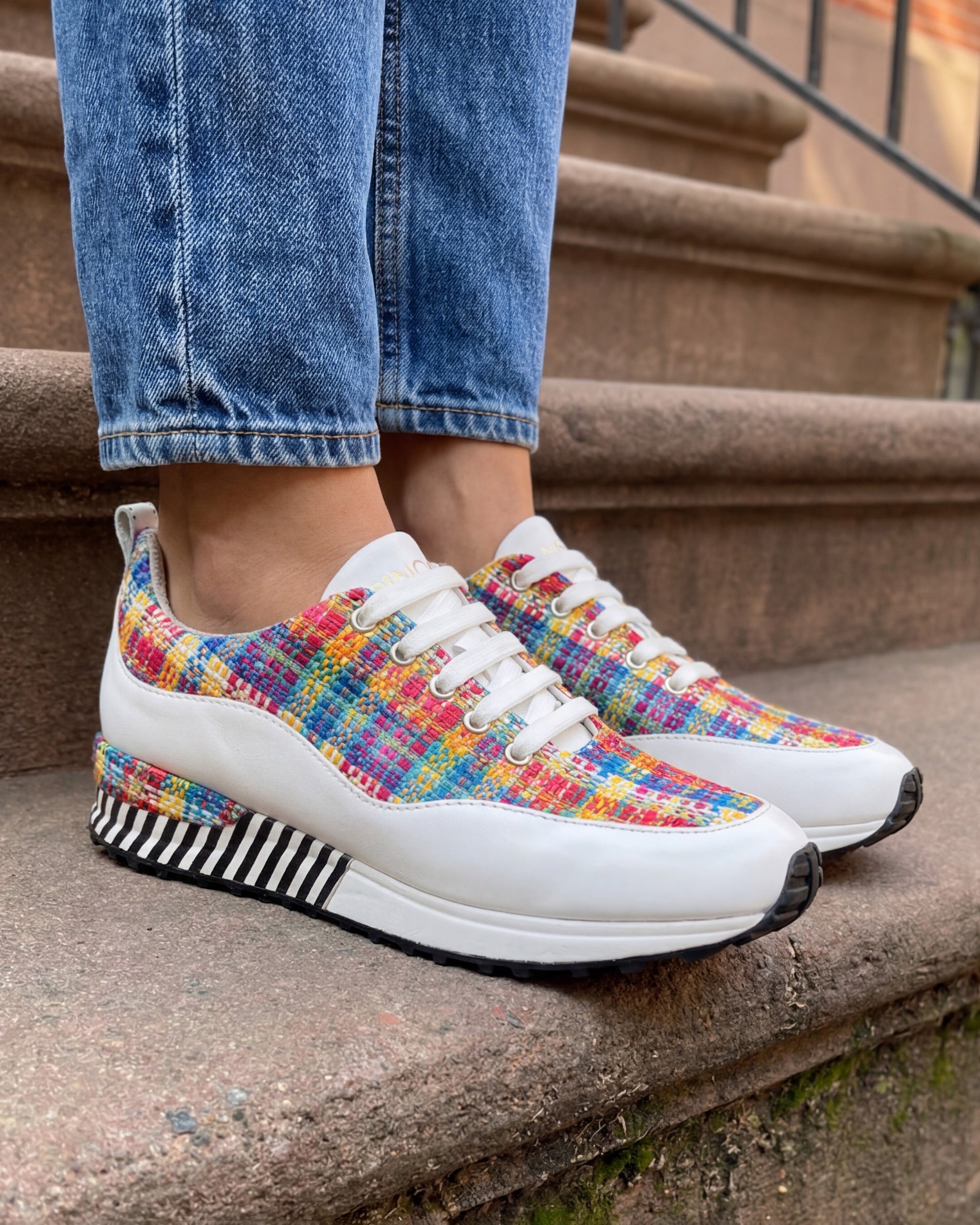 The Valencia White Leather Sneaker