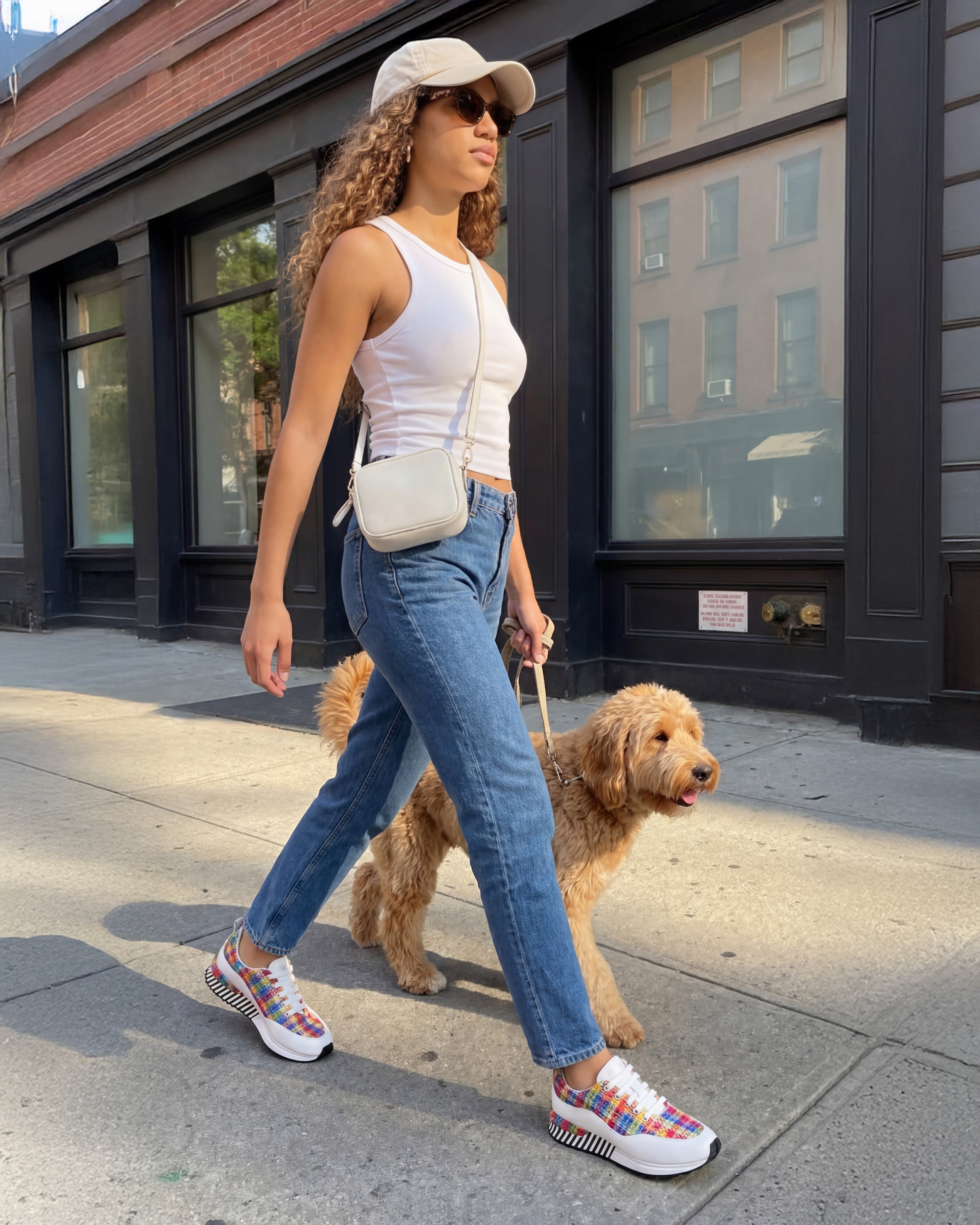 The Valencia White Leather Sneaker
