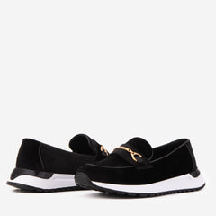 The Milan Black Leather Sneaker