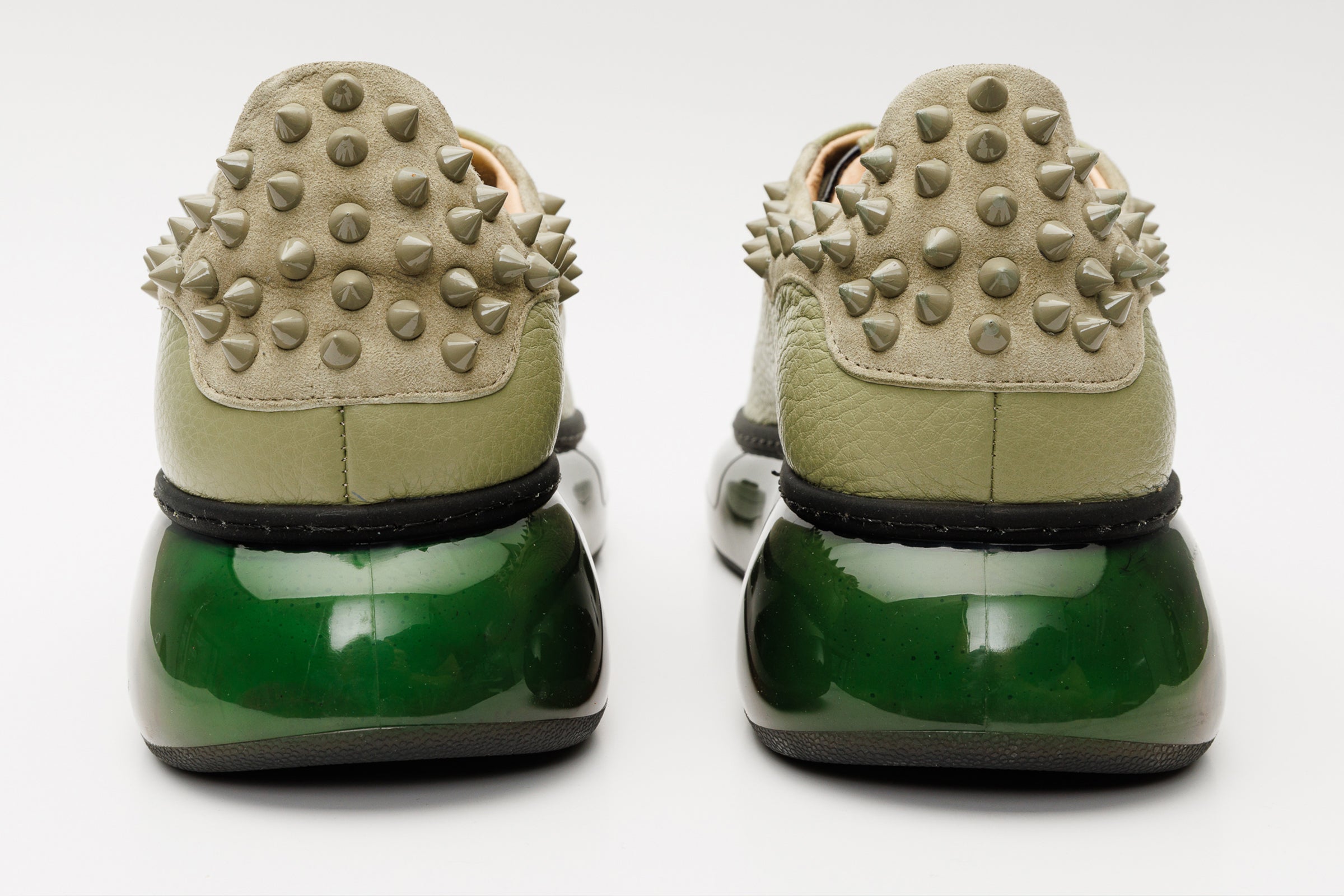 The Venezia Green Leather Sneaker