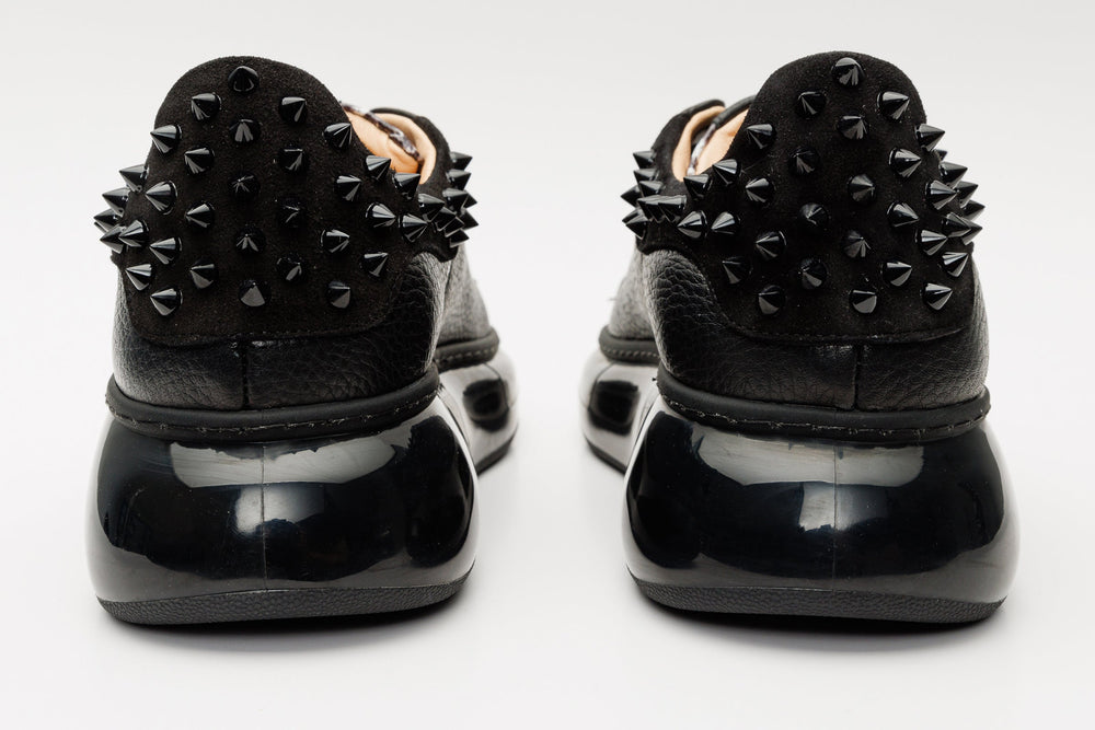 The Venezia Black Leather Sneaker
