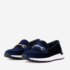 The Milan Navy Blue Leather Sneaker