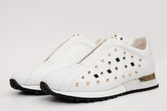The Infanta White Spike Leather Sneaker  Limited Edition
