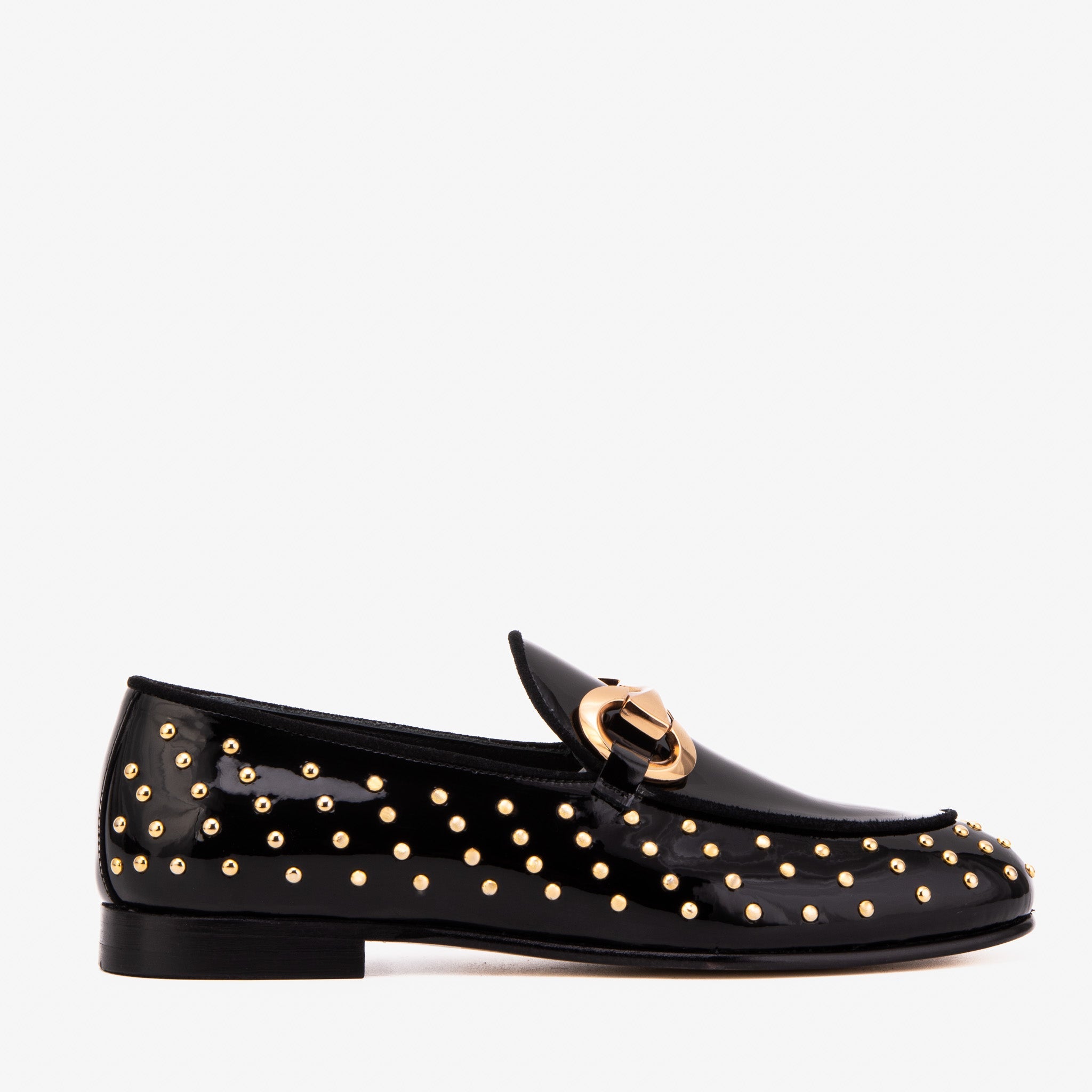 The Jupiter  Shoe Black Spike Leather  Bit Dress Loafer Limited Edition  Shoe