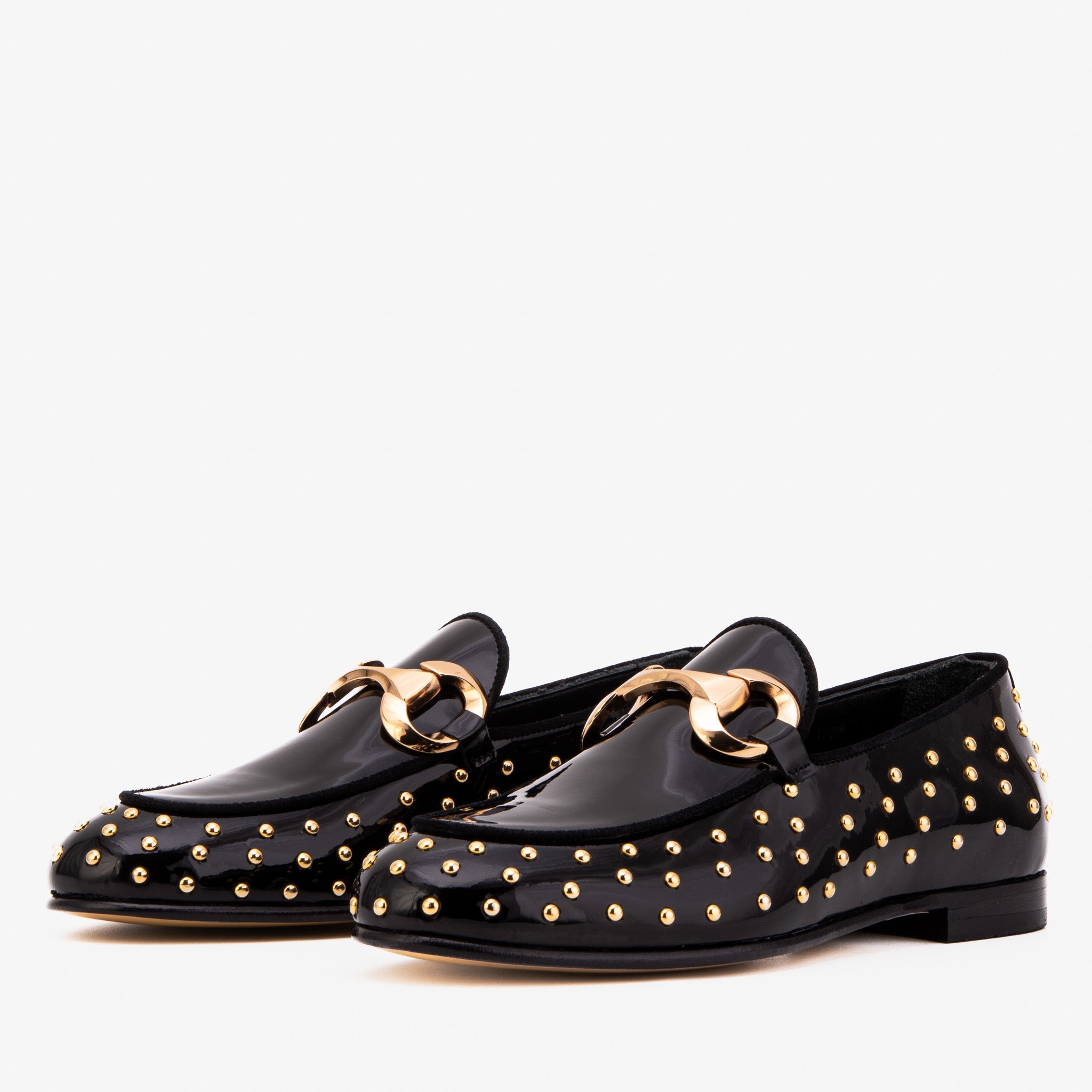The Jupiter  Shoe Black Spike Leather  Bit Dress Loafer Limited Edition  Shoe