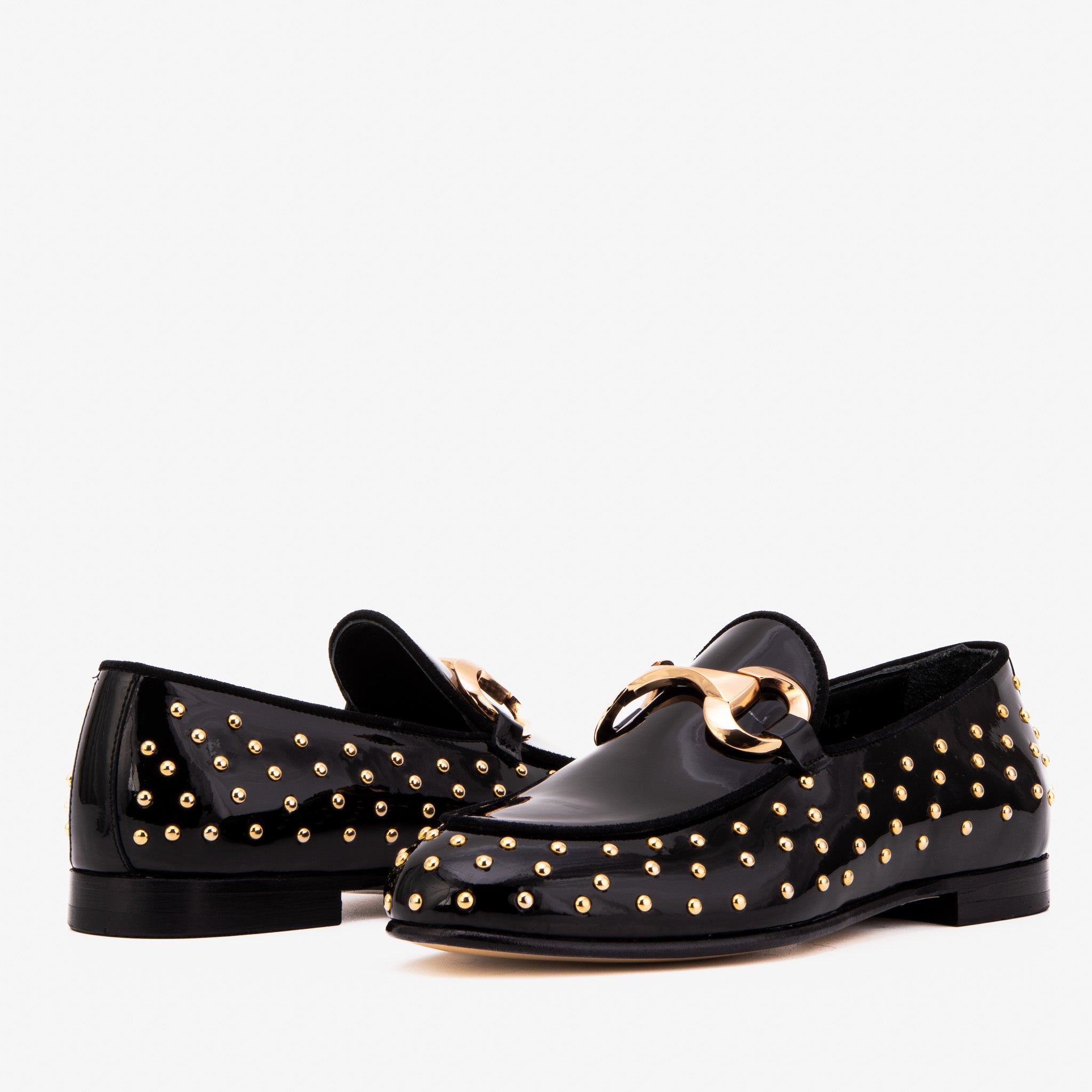 The Jupiter  Shoe Black Spike Leather  Bit Dress Loafer Limited Edition  Shoe