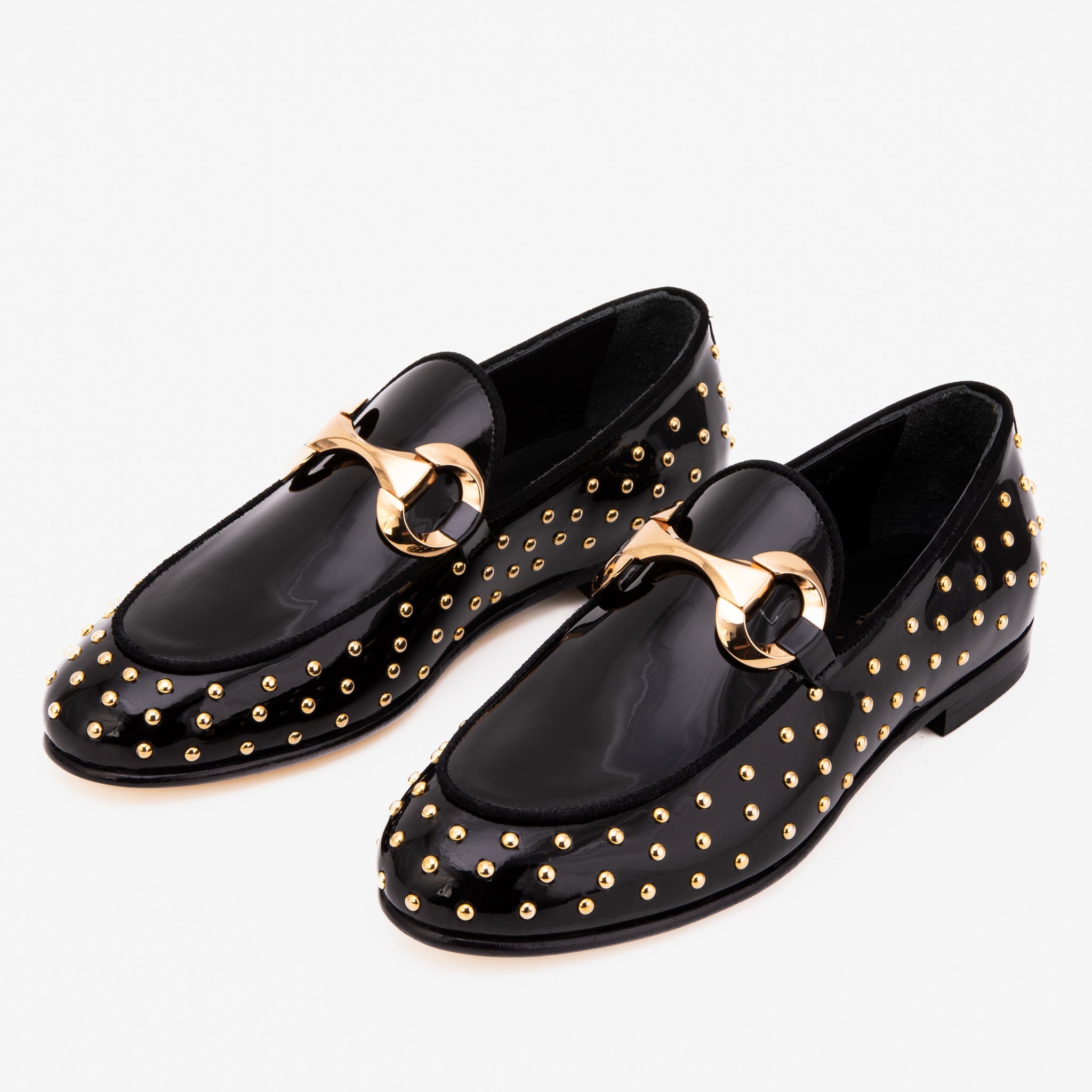 The Jupiter  Shoe Black Spike Leather  Bit Dress Loafer Limited Edition  Shoe