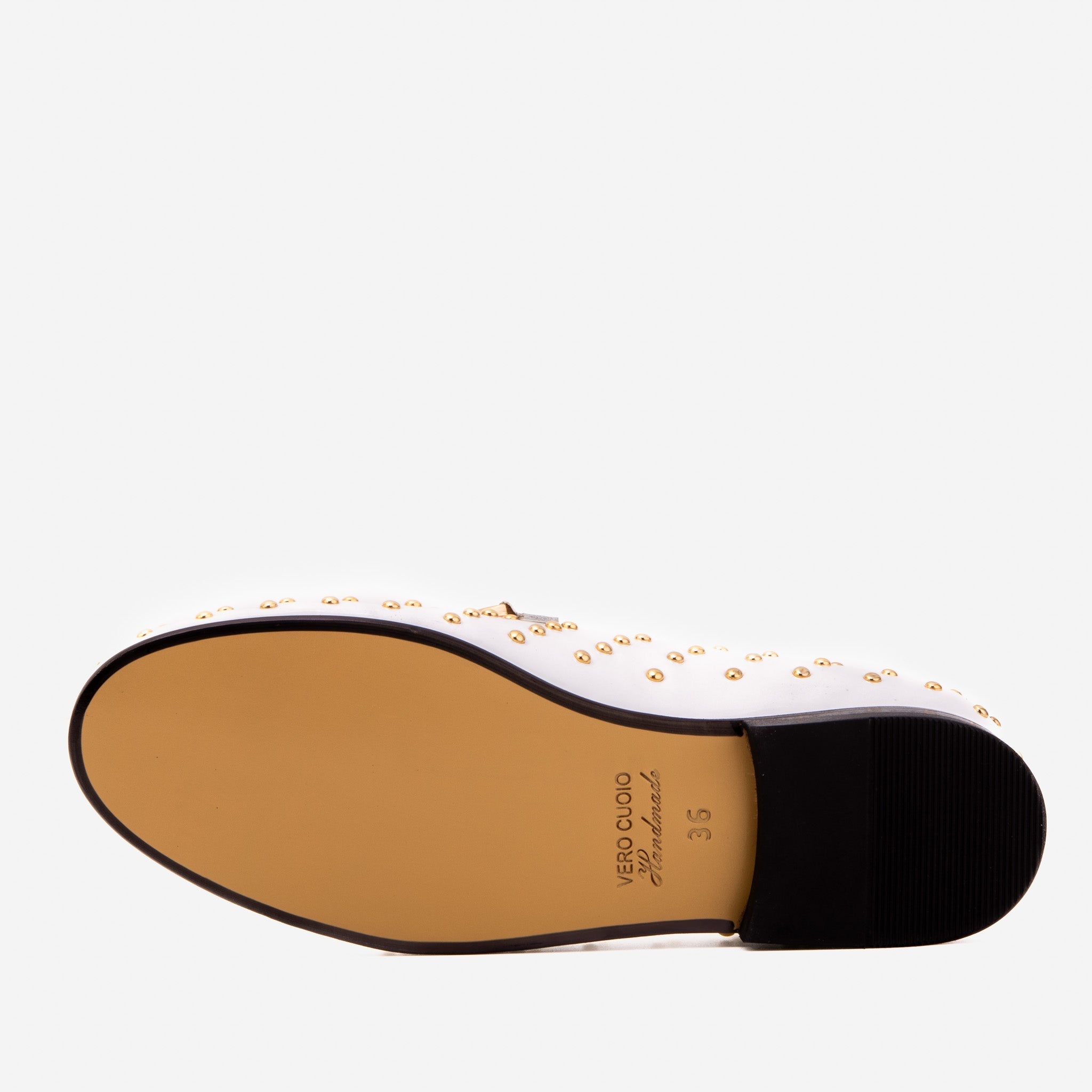 The Jupiter  Shoe White Spike Leather  Bit Dress Loafer Limited Edition  Shoe