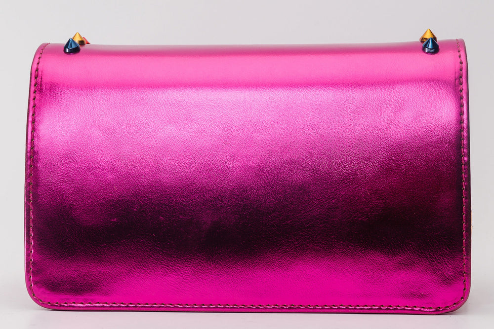 The Caris Fuchsia Leather Handbag