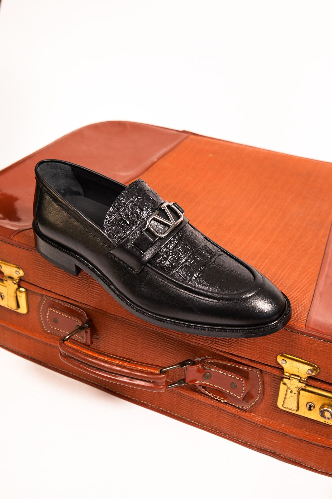 Amsterdam Black Bit Loafer Shoe