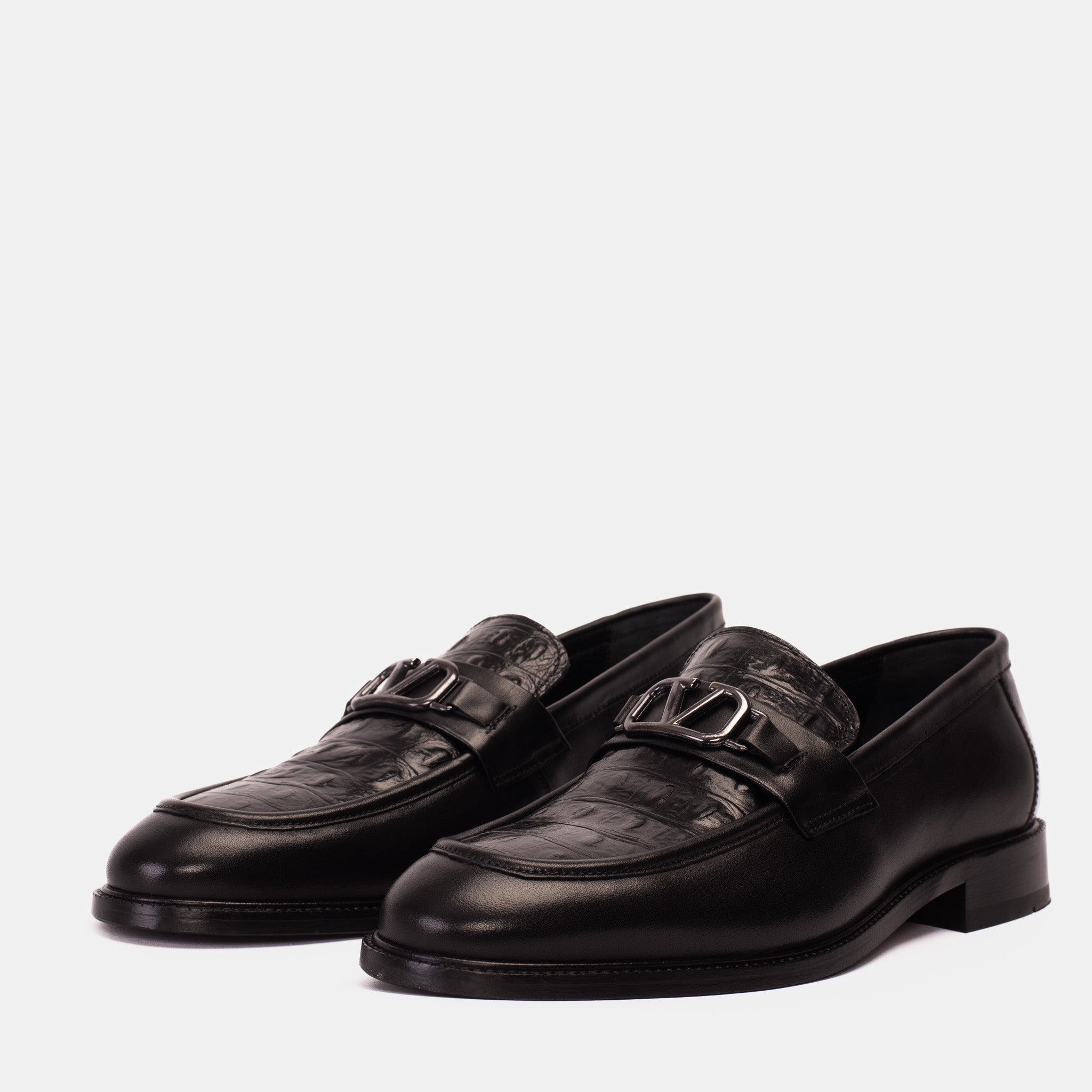 Amsterdam Black Bit Loafer Shoe