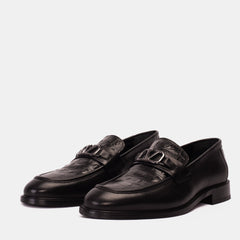 Amsterdam Black Bit Loafer Shoe