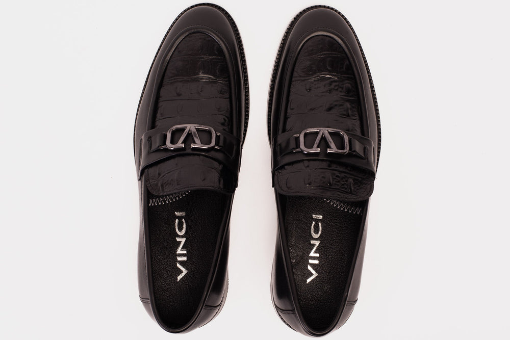 Amsterdam Black Bit Loafer Shoe