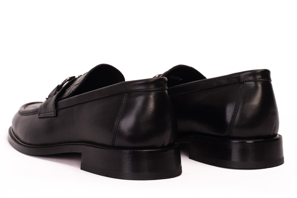 Amsterdam Black Bit Loafer Shoe
