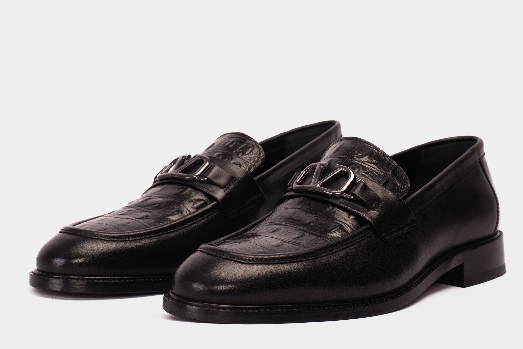 Amsterdam Black Bit Loafer Shoe